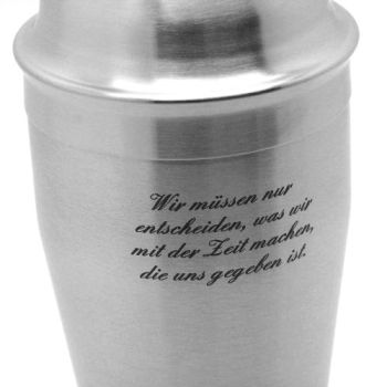 Cocktailshaker Edelstahl mit Gravur