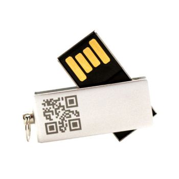 USB-Stick mit Logo, 8 GB, Aluminium