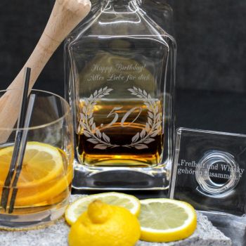 Whisky Karaffe mit Gravur