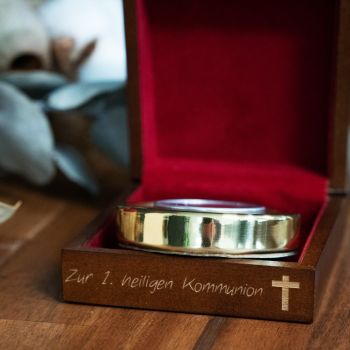 Kompass aus Messing mit Gravur