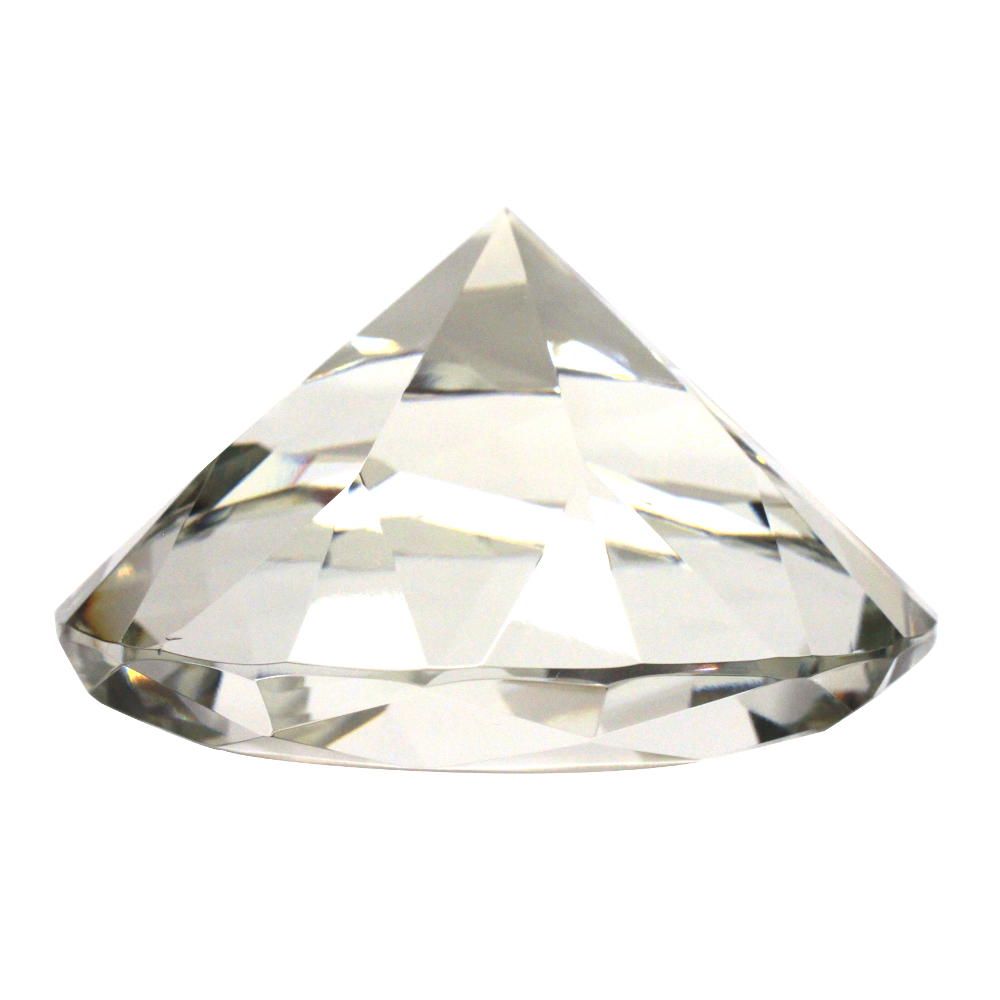 Glasdiamanten grün & weiss  20 cm oder 15 cm Kristallglas Diamanten Facetten