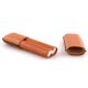 2er Corona Zigarrenetui mit Gravur, MARTIN WESS, Leder