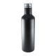 Isolier-Trinkflasche mit Gravur, schwarz, 0,75 L