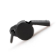 Trillerpfeife mit Gravur, Messing, schwarz