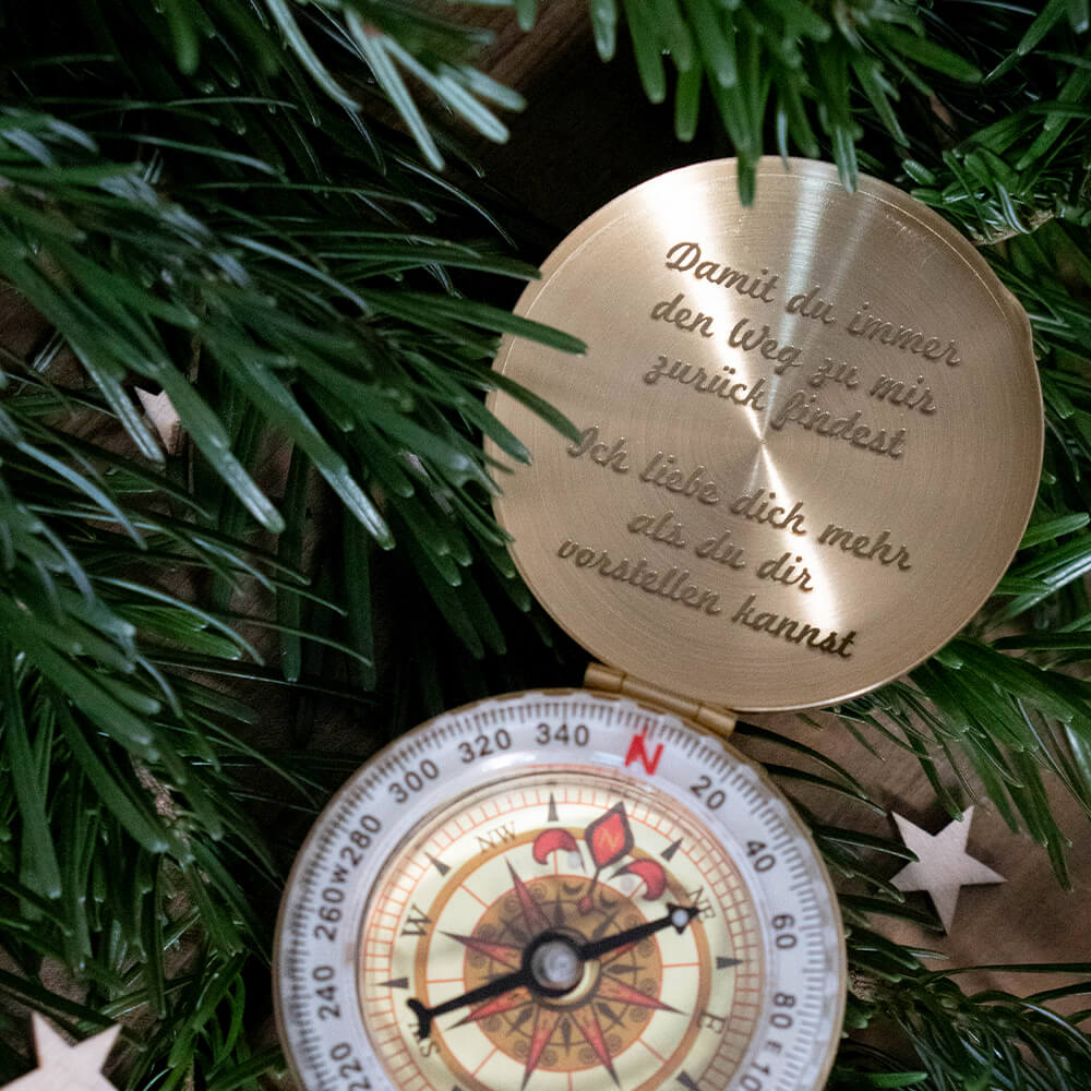 kompass als silberhochzeit-geschenk ehemann 