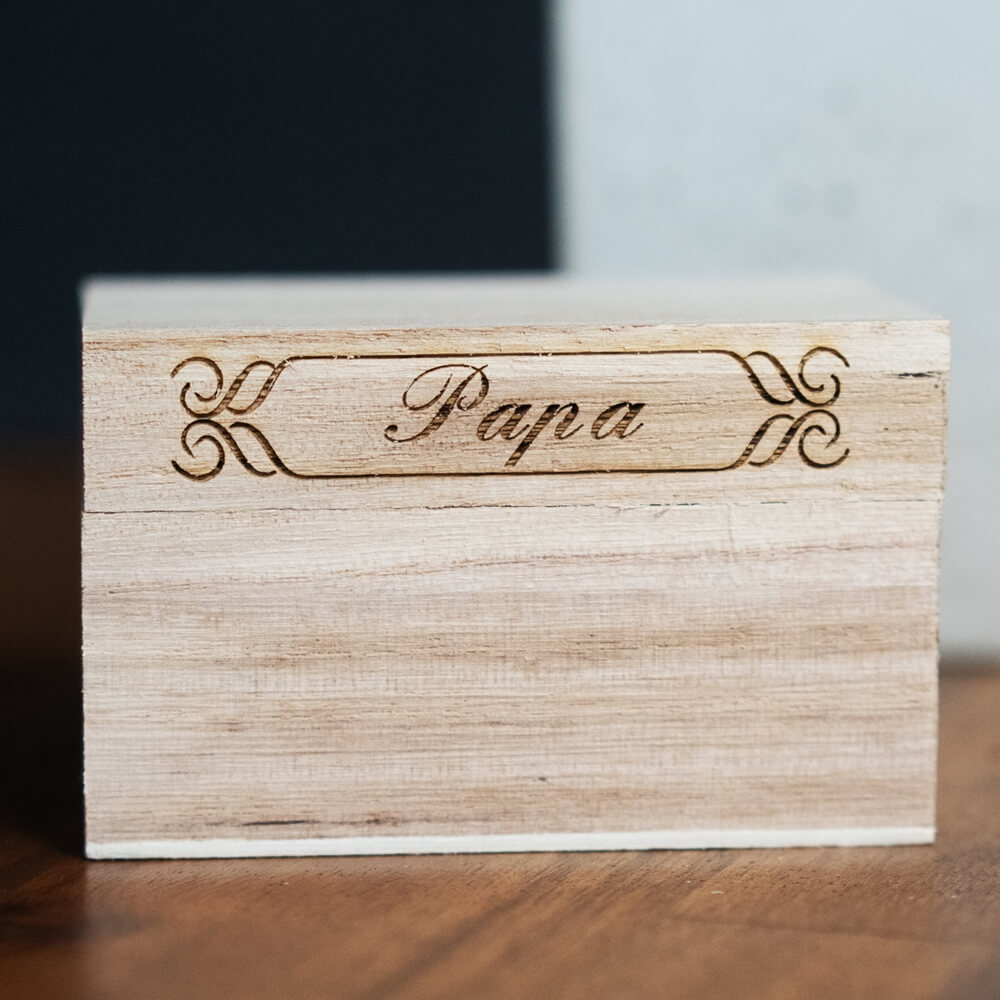 personalisierte Geschenke Papa personalisierte Holzkiste zum Vatertag